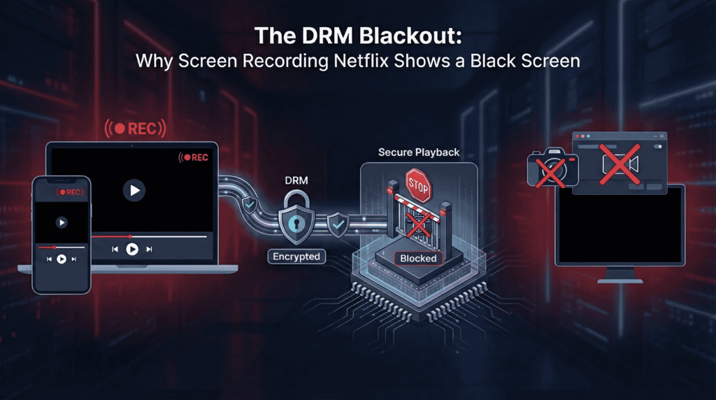 Why Netflix Goes Black on Screenshots and Recordings