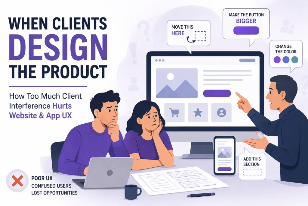 When Clients Design the Product: How Client Interference Hurts Website &amp; App UX